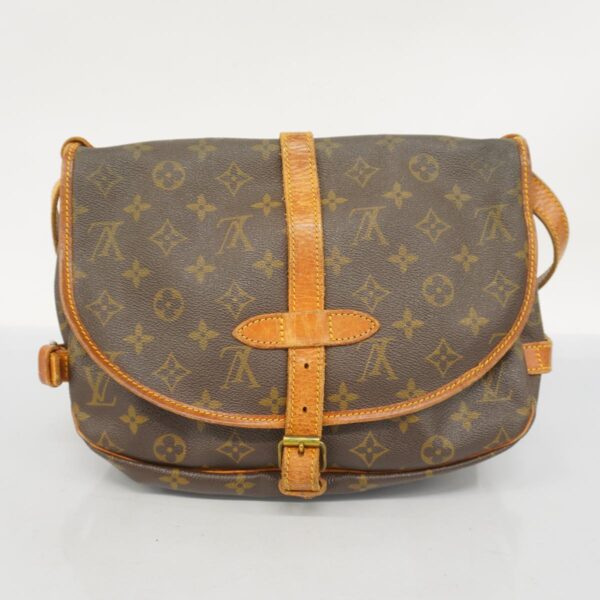 1240001051733 18 Louis Vuitton Saumur 30 Monogram Shoulder Bag Brown