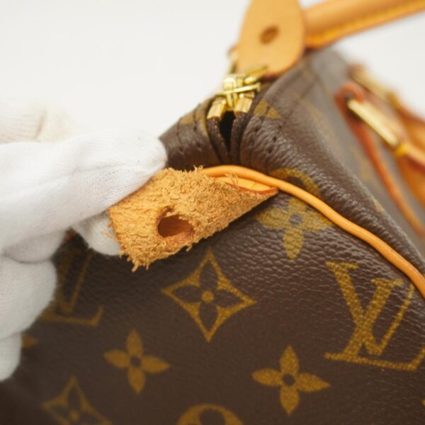 1240001051734 10 Louis Vuitton Speedy 30 Monogram Handbag Brown