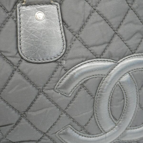 1240001051756 13 Chanel Paris York Nylon Tote Bag Black