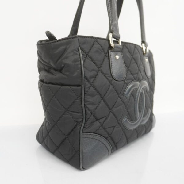 1240001051756 2 Chanel Paris York Nylon Tote Bag Black