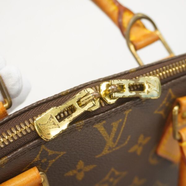 1240001051757 12 Louis Vuitton Alma Monogram Handbag Brown