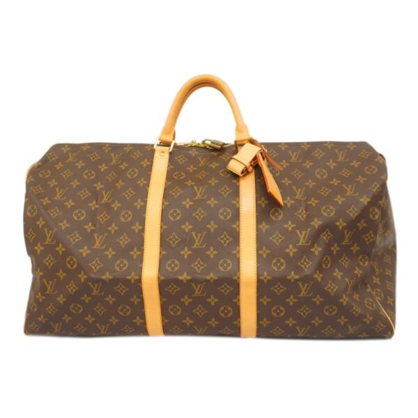 1240001051760 1 Louis Vuitton Keepall 60 Monogram Bag Brown