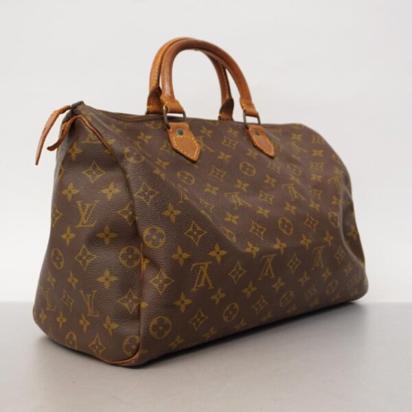 1240001051776 2 Louis Vuitton Speedy 35 Monogram Handbag Brown