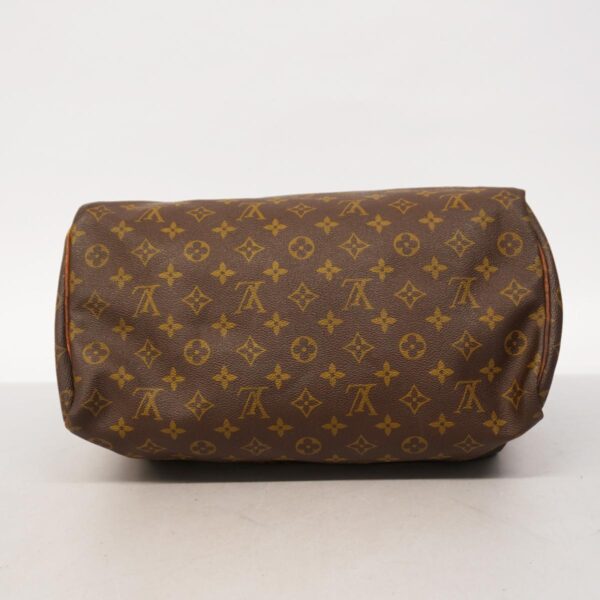 1240001051776 3 Louis Vuitton Speedy 35 Monogram Handbag Brown