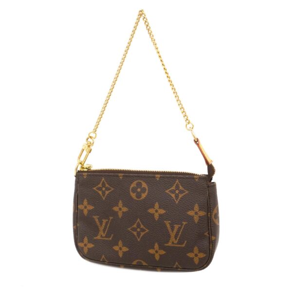 1240001051787 1 Louis Vuitton Mini Pochette Accessory Monogram Pouch Brown