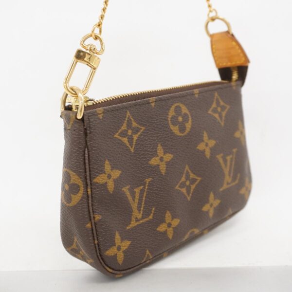 1240001051787 2 Louis Vuitton Mini Pochette Accessory Monogram Pouch Brown