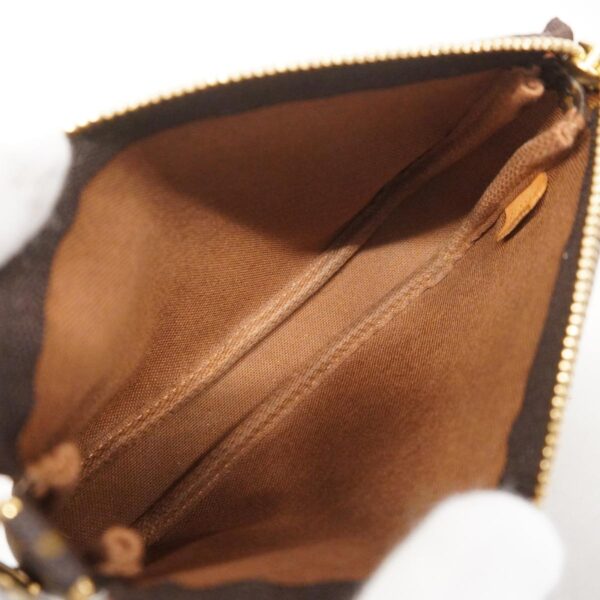 1240001051787 4 Louis Vuitton Mini Pochette Accessory Monogram Pouch Brown