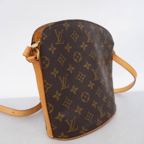 1240001051788 2 Louis Vuitton Drouot Monogram Shoulder Bag Brown