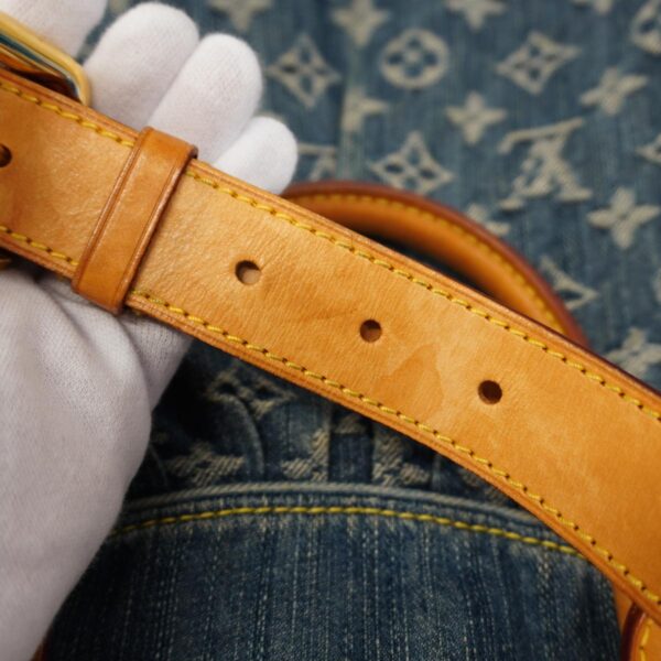 1240001051809 6 Louis Vuitton Neo Cabby GM Monogram Denim 2way Bag Blue