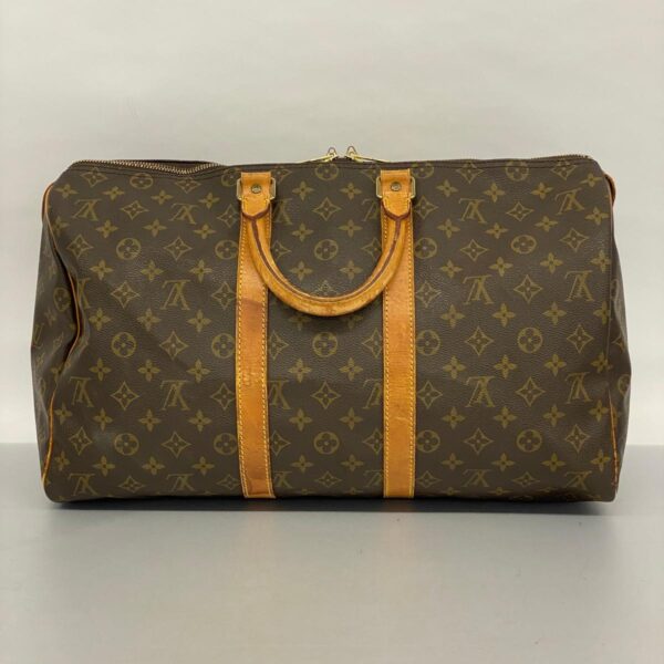 1240001051818 15 1 Louis Vuitton Keepall 45 Monogram Bag Brown