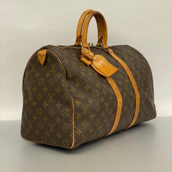 1240001051818 2 1 Louis Vuitton Keepall 45 Monogram Bag Brown