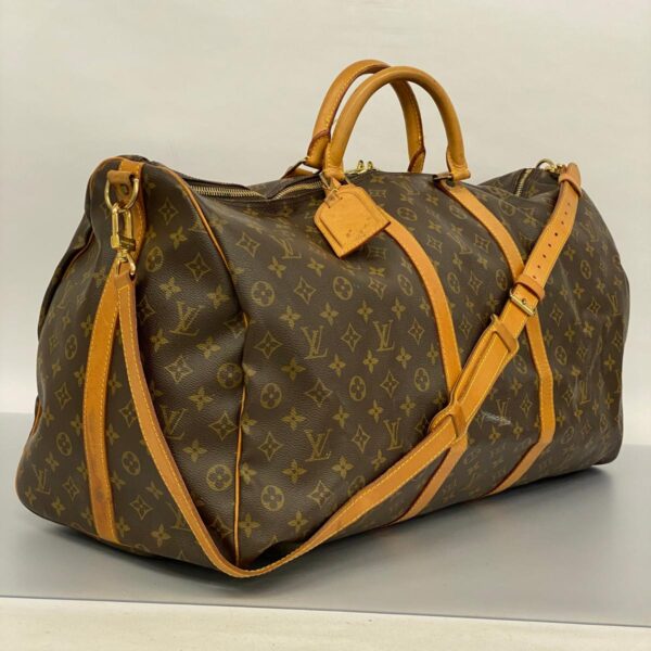 1240001051829 2 Louis Vuitton Keepall Bandouliere 60 Monogram Bag Brown