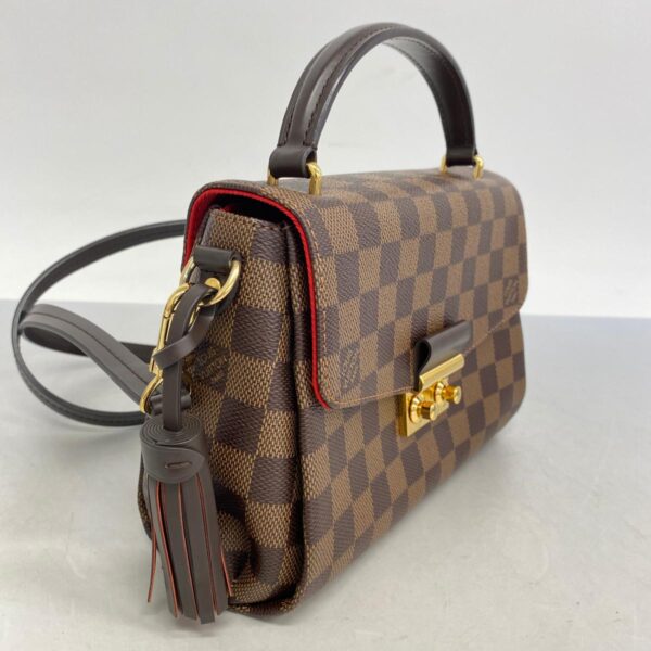 1240001051837 2 Louis Vuitton Croisette Damier 2way Bag Ebene