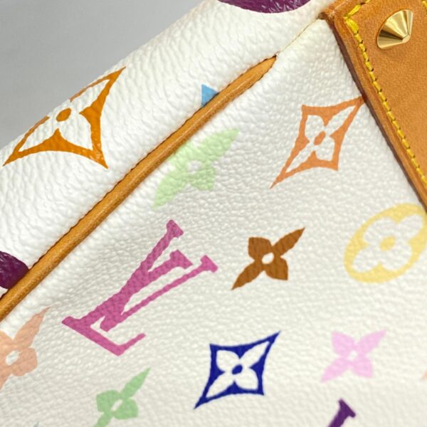 1240001051840 6 Louis Vuitton Pochette Accessoire Multicolor Pouch White