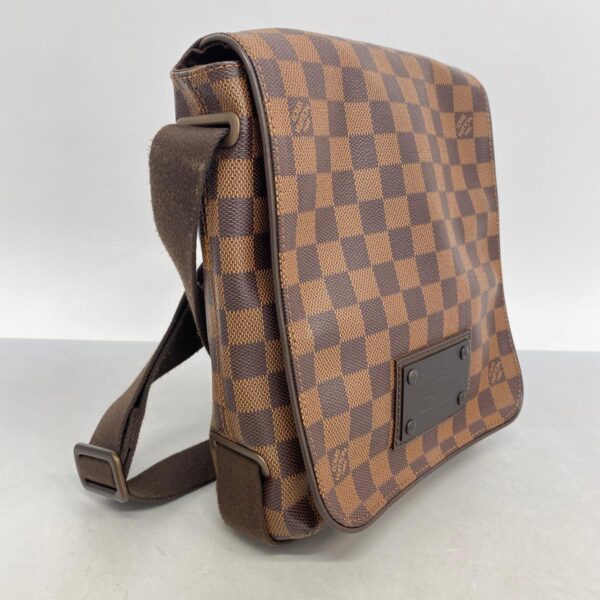 1240001051841 2 Louis Vuitton Brooklyn PM Damier Shoulder Bag Ebene