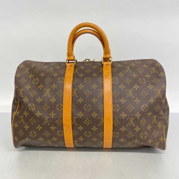 1240001051844 13 Louis Vuitton Keepall 45 Monogram Bag Brown