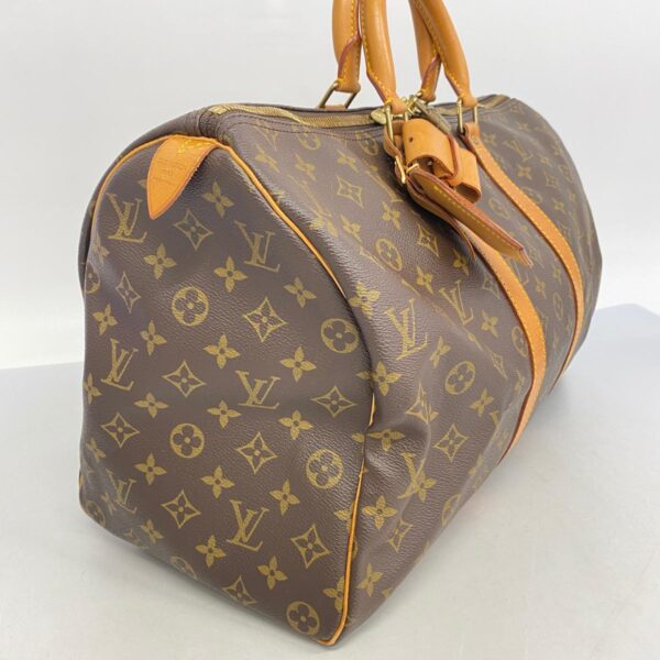 1240001051844 2 Louis Vuitton Keepall 45 Monogram Bag Brown