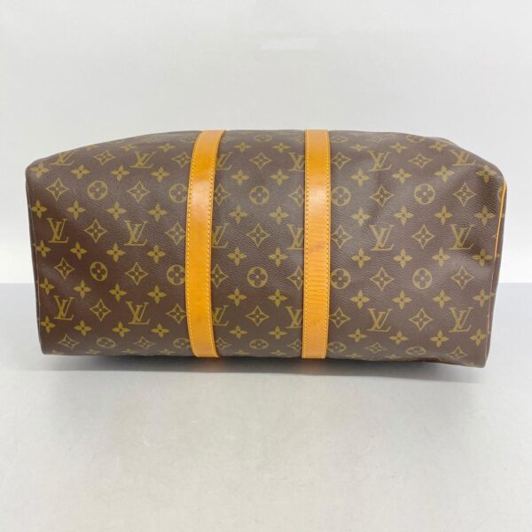 1240001051844 3 Louis Vuitton Keepall 45 Monogram Bag Brown