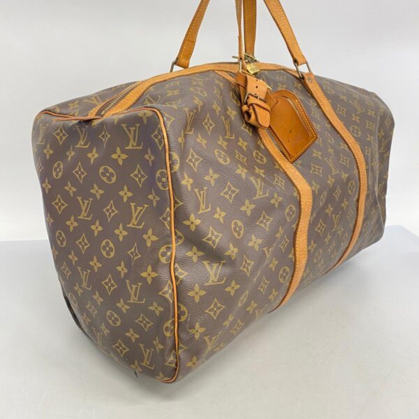 1240001051875 2 Louis Vuitton Saxophone Pool 55 Monogram Bag Brown