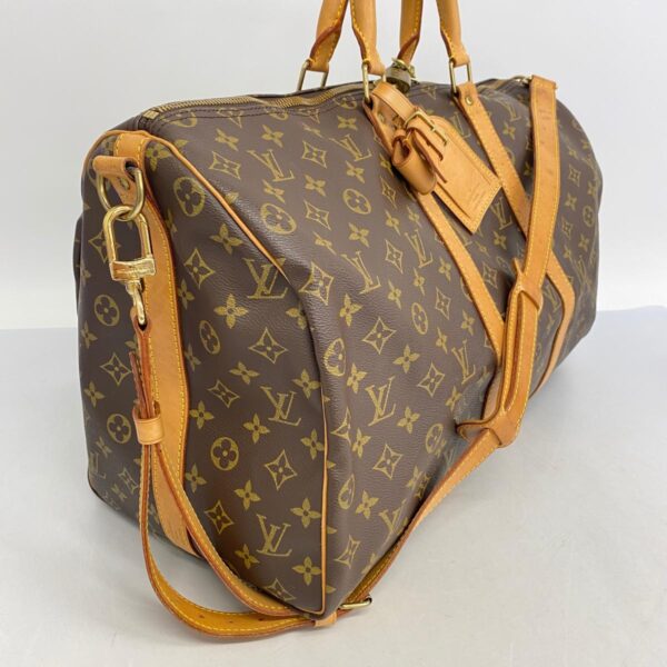 1240001051876 2 Louis Vuitton Keepall Bandouliere 50 Monogram Bag Brown