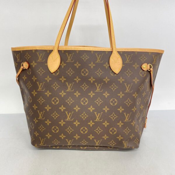 1240001051881 13 Louis Vuitton Neverfull MM Monogram Tote Bag Brown