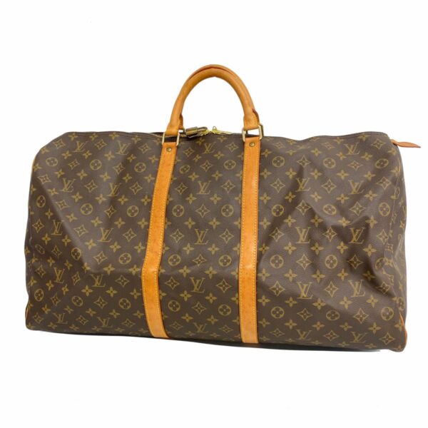 1240001051882 1 Louis Vuitton Keepall 60 Monogram Bag Brown