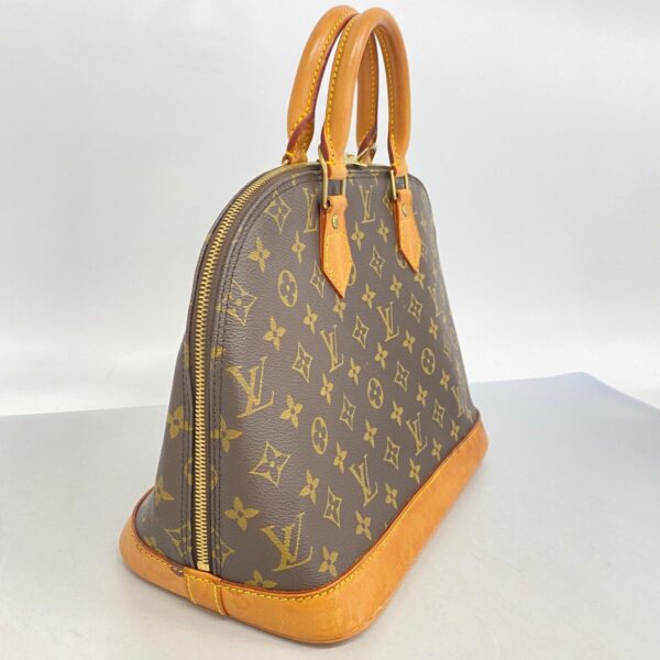 1240001051898 2 1 Louis Vuitton Alma Monogram Handbag Brown