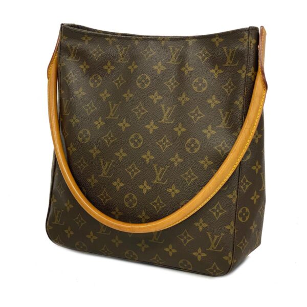 1240001051947 1 Louis Vuitton Looping GM Monogram Shoulder Bag Brown