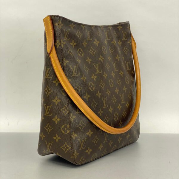 1240001051947 2 Louis Vuitton Looping GM Monogram Shoulder Bag Brown