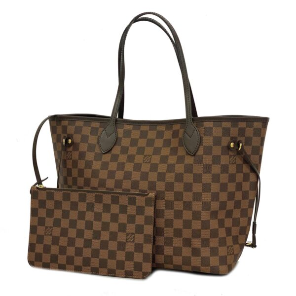 1240001051979 1 Louis Vuitton Neverfull MM Damier Tote Bag Ebene