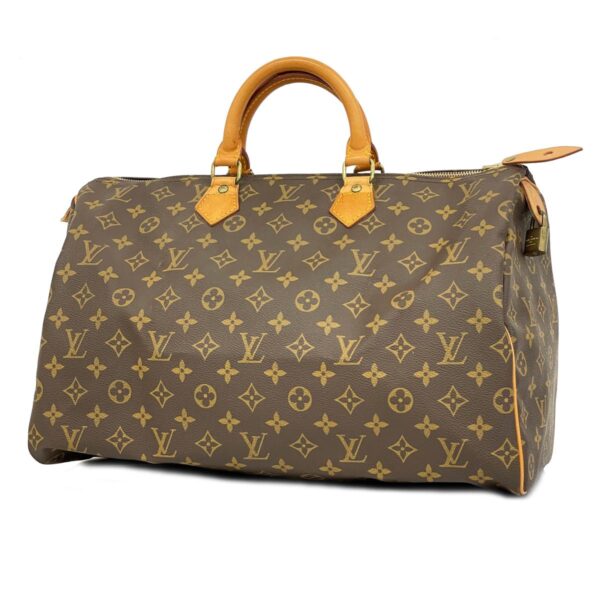 1240001051995 1 Louis Vuitton Speedy 40 Monogram Handbag Brown