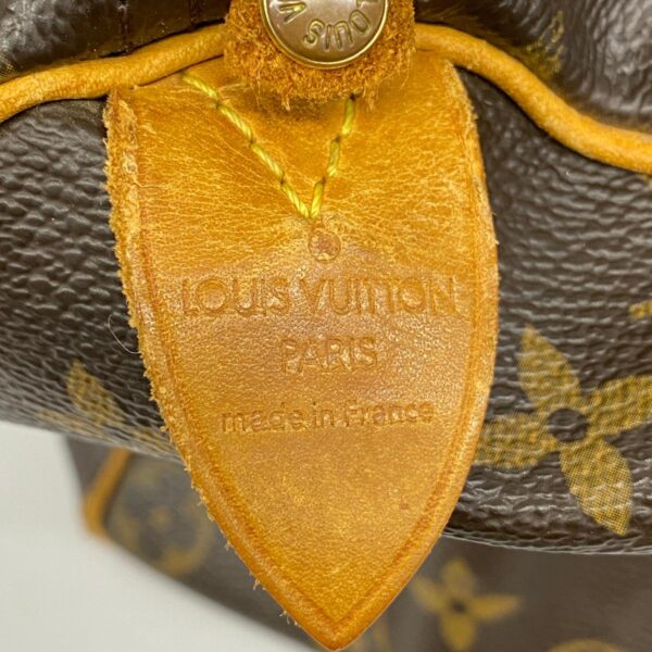 1240001052026 5 Louis Vuitton Speedy 30 Monogram Handbag Brown