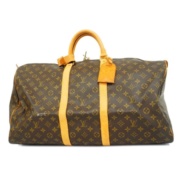 1240001052038 1 Louis Vuitton Keepall 55 Monogram Bag Brown