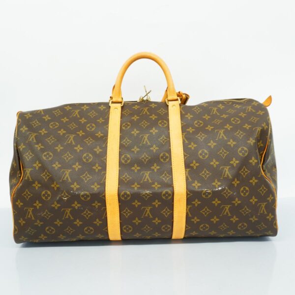 1240001052038 18 Louis Vuitton Keepall 55 Monogram Bag Brown