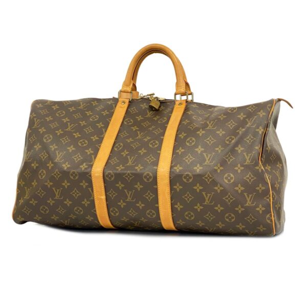 1240001052048 1 Louis Vuitton Keepall 55 Monogram Bag Brown