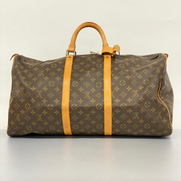 1240001052048 11 Louis Vuitton Keepall 55 Monogram Bag Brown