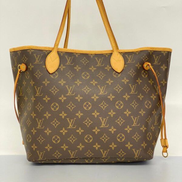 1240001052058 14 Louis Vuitton Neverfull MM Monogram Tote Bag Brown