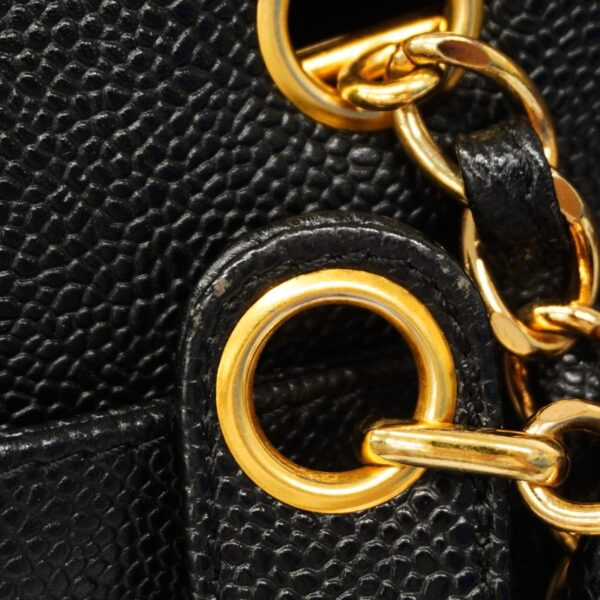 1240001052067 8 Chanel Chain Caviar Skin Shoulder Bag Black