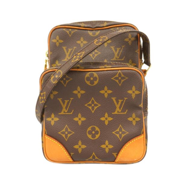 1240001052089 1 Louis Vuitton Amazon Monogram Shoulder Bag Brown