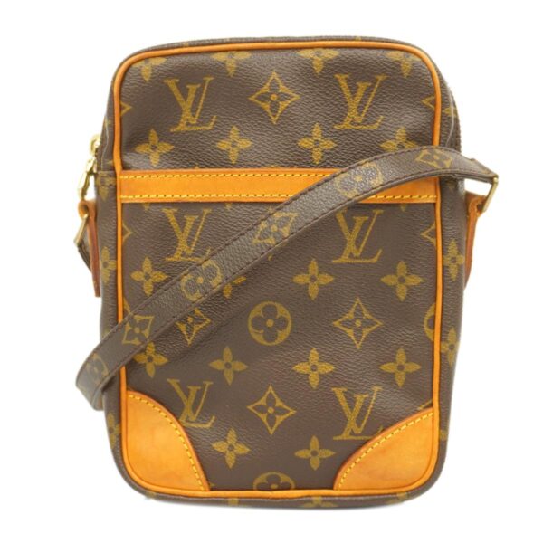 1240001052090 1 Louis Vuitton Danube Monogram Shoulder Bag Brown