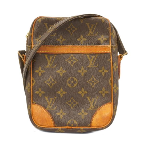 1240001052091 1 Louis Vuitton Danube Monogram Shoulder Bag Brown