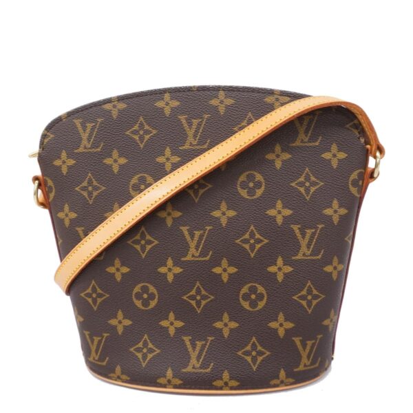 1240001052097 1 Louis Vuitton Drouot Monogram Shoulder Bag Brown