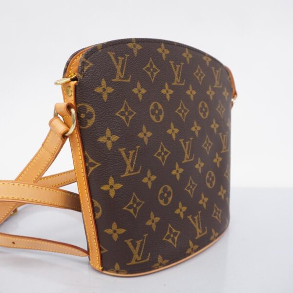 1240001052097 2 Louis Vuitton Drouot Monogram Shoulder Bag Brown