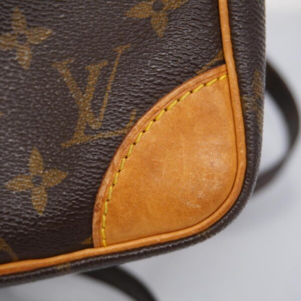 1240001052098 11 Louis Vuitton Danube Monogram Shoulder Bag Brown