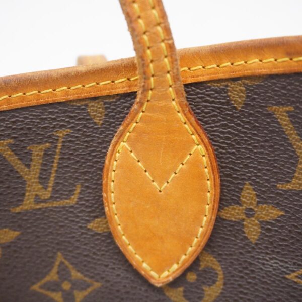 1240001052100 14 Louis Vuitton Neverfull MM Monogram Tote Bag Brown