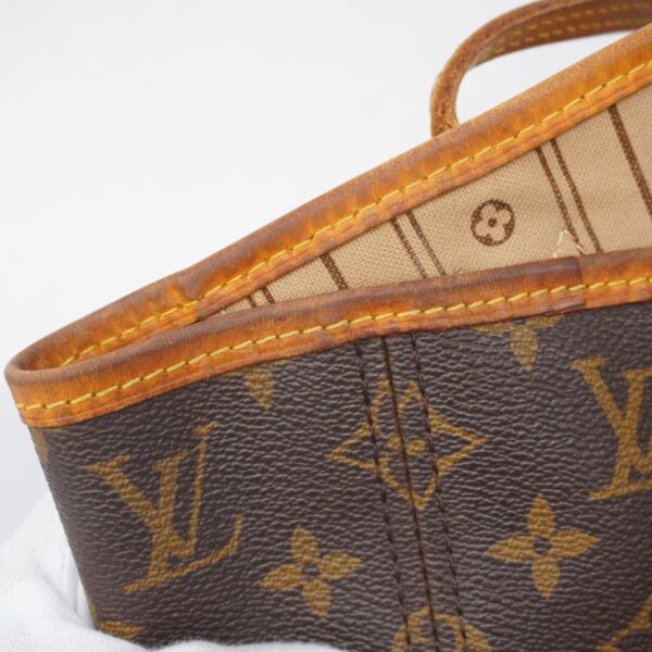 1240001052100 7 Louis Vuitton Neverfull MM Monogram Tote Bag Brown