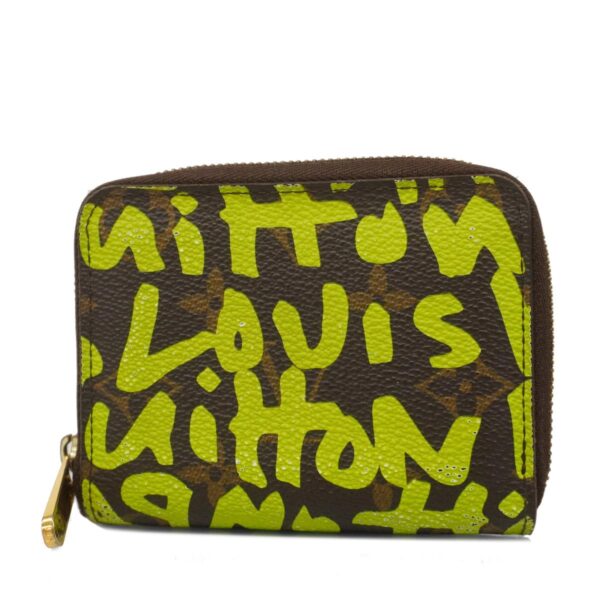 1240001052104 1 Louis Vuitton Zippy Coin Monogram Graffiti Coin Case Vert Green