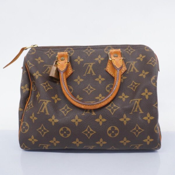 1240001052110 14 Louis Vuitton Speedy 25 Monogram Handbag Brown