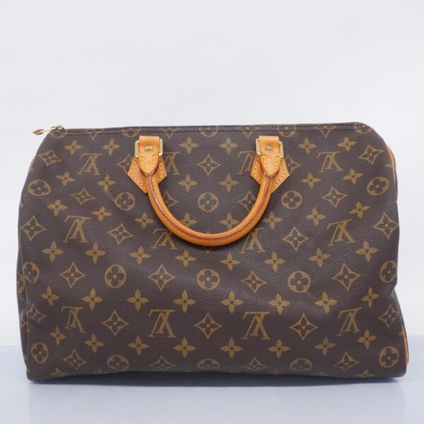 1240001052111 14 Louis Vuitton Speedy 35 Monogram Handbag Brown