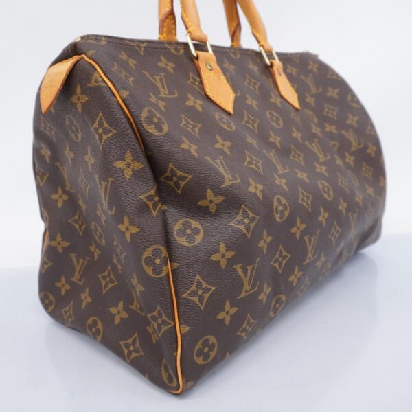 1240001052111 2 Louis Vuitton Speedy 35 Monogram Handbag Brown